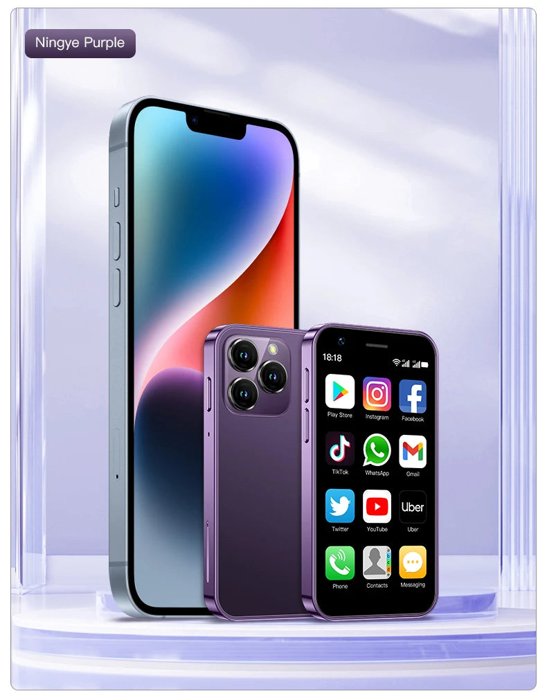 SOYES XS16/XS15 Mini Android Smartphone 3G/4G Network 2GB RAM 16GB ROM 3" Display 5MP Camera Dual SIM With Play Store WhatsAPP - AMULET RING STORE