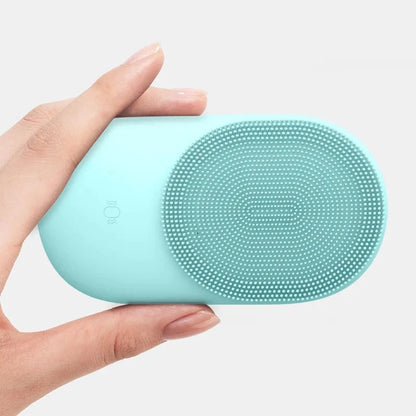 Rechargeable Sonic Face Cleanser Washing Skin Massager Ultrasonic Silicone Electric Mini Facial Cleansing Brush