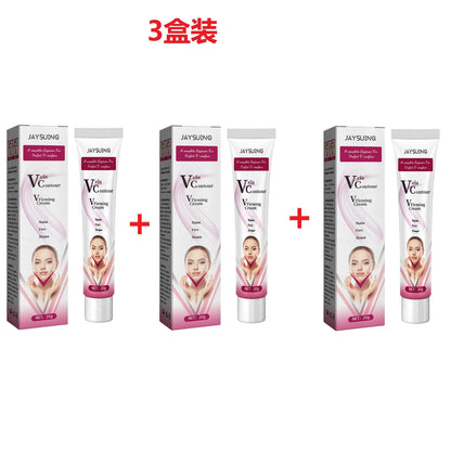 V-Shaped Face Cream Lift Firm Tighten Remove Double Chins To Create A Small V Slim-ming Face Anti Agin-g Beauty Massage Products - AMULET RING STORE