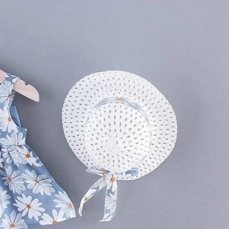 (Girls 0-3 Years Old) Summer New Girls Dress Floral Print Little Fresh Everyday Sweet Princess Dress with Bow