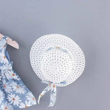 (Girls 0-3 Years Old) Summer New Girls Dress Floral Print Little Fresh Everyday Sweet Princess Dress with Bow