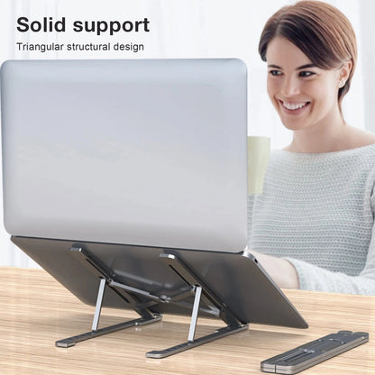 Aluminum Alloy Magnetic Laptop Stand With 8-Level Adjustment, Ventilation and Heat Dissipation, Equipped With Silicone Anti-Slip - AMULET RING STORE