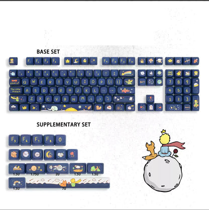 134 Keys Pink Cat  MOA Profile PBT Keycaps Customs Dye Sub Key caps for 61/87/104 Cherry MX Switch Gaming Mechanical Keyboard