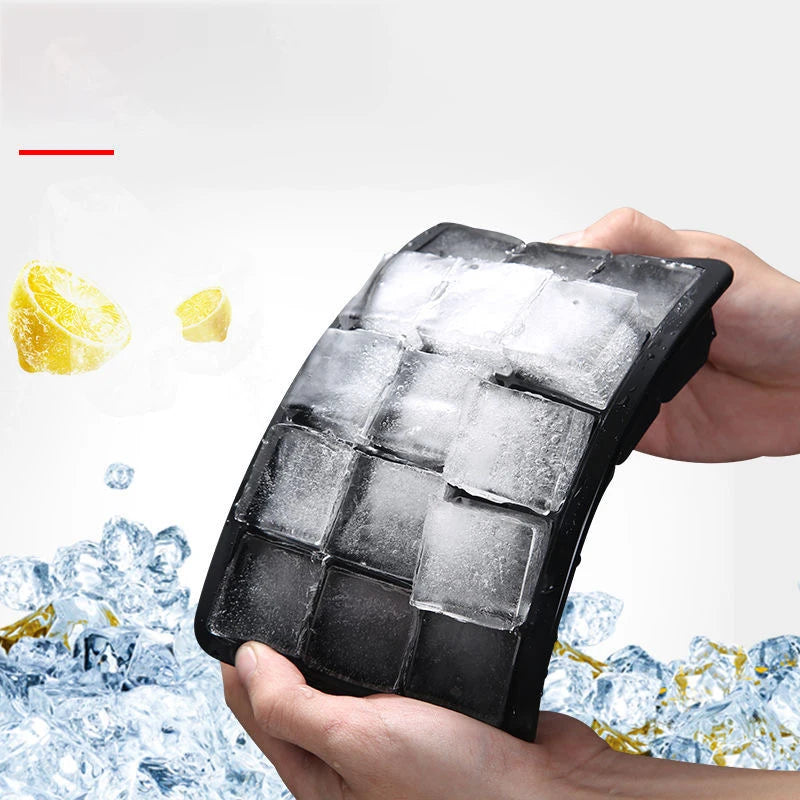 4/6/8/15 Grid Big Ice Tray Mold Giant Jumbo Large Food Grade Silicone Ice Cube Square Tray Mold DIY Ice Maker Ice Cube Tray - AMULET RING STORE