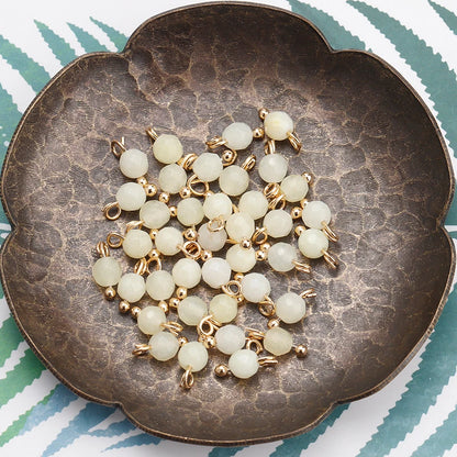 GUFEATHER,50pcs/lot,M899,jewelry accessories,18k gold plated,copper metal,natural stone,hand made,diy earrings,jewelry making - AMULET RING STORE