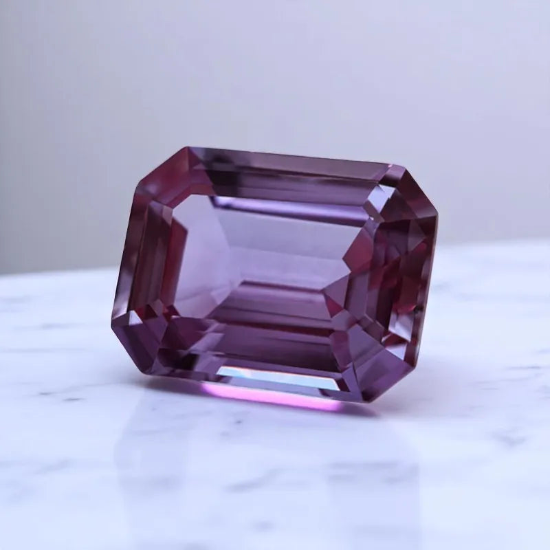 Emerald Cut Lab Grown Alexandrite AGL Certificate Loose Gemstone For Earrings Ring Jewelry Diy Making