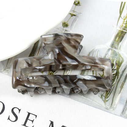 Mini Women's Hair Clips Colorful Geometric Hollow Crab Claw Clip Acetate Leopard Print Fashion Girls Hairpin Hair Accessories - AMULET RING STORE