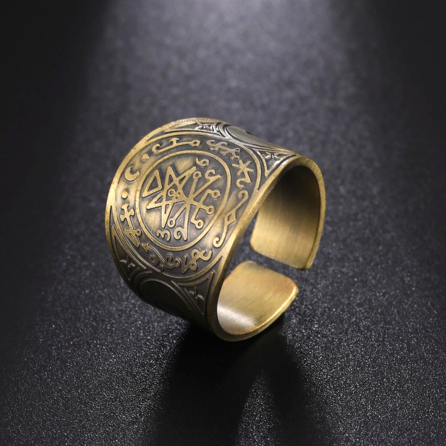 LIKGREAT Six Pointed Star Seal of Solomon Ring