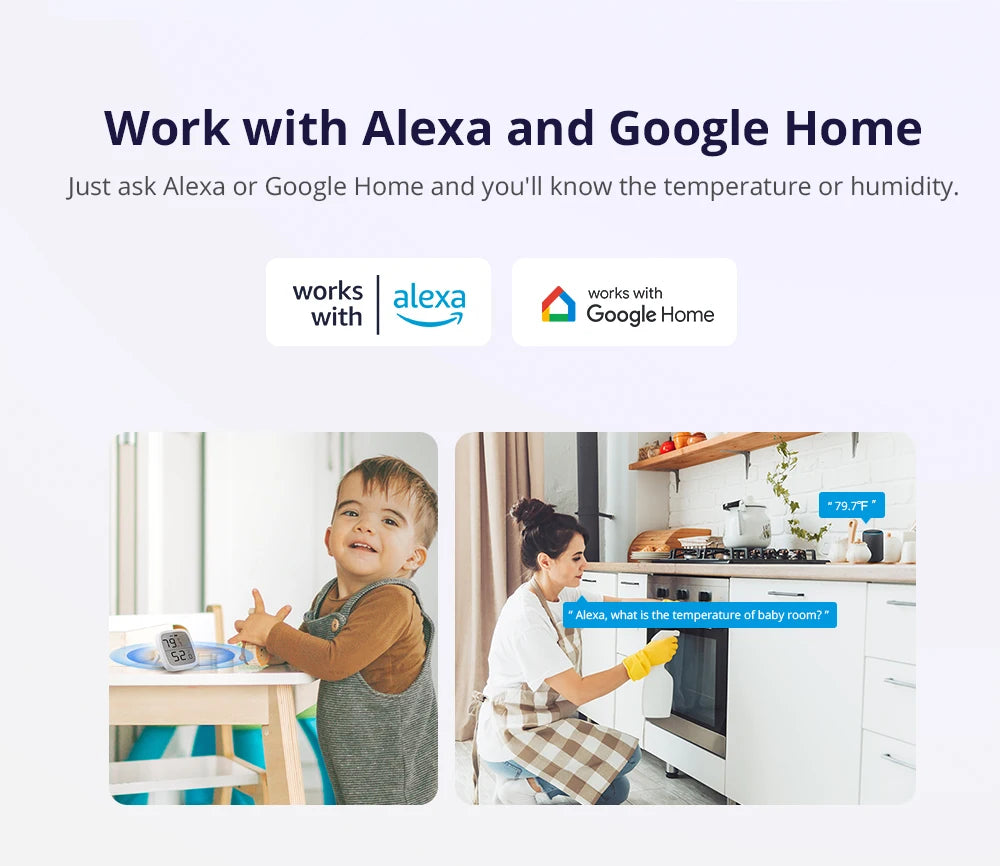 SONOFF SNZB-02D Zigbee LCD Temperature Humidity Sensor Diy Smart Home With TRVZB Works With Alexa Google Home Assistant mqtt - AMULET RING STORE