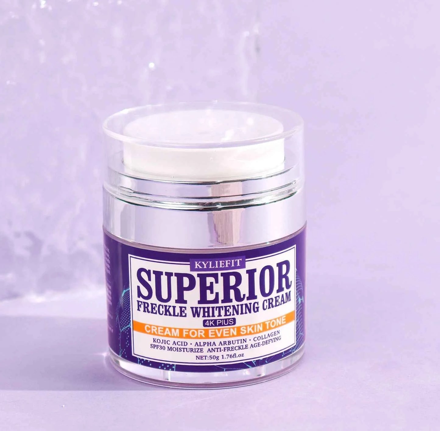 KYLIEFIT Superior Freckle Whitening Cream, Even Skin Tone, With Collagen, Kojic Acid, Spf30, Dark Spots Corrector Face Cream