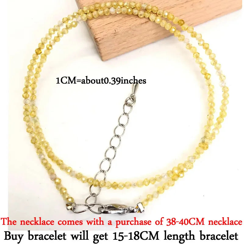 2-3mm Natural Stone Beaded Necklace Handmade Mini Tourmaline lapis crystal Energy Healing Female Bracelet for Women Jewelry Gift - AMULET RING STORE