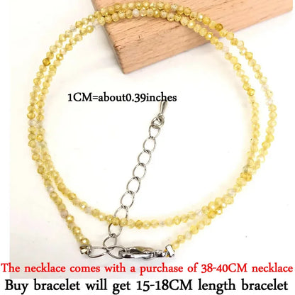 2-3mm Natural Stone Beaded Necklace Handmade Mini Tourmaline lapis crystal Energy Healing Female Bracelet for Women Jewelry Gift - AMULET RING STORE