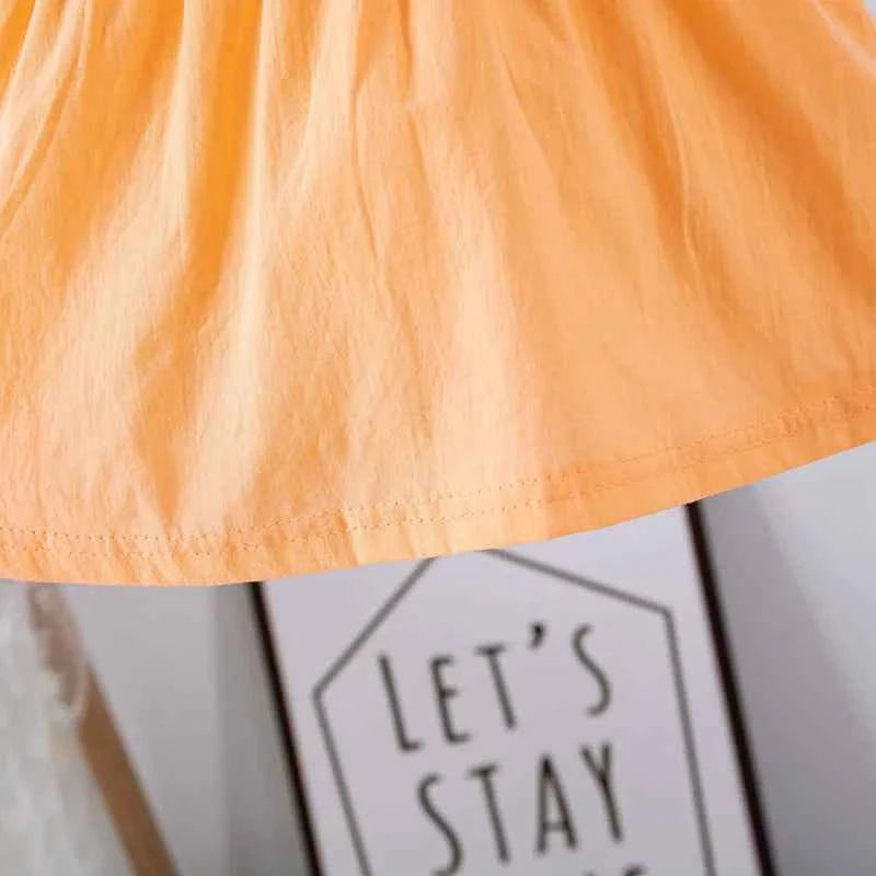 (0-3 Years) Cute Summer Baby Girls Dress Short Sleeve Flower Child Dress Peter Pan Collar Cool Princess Dress