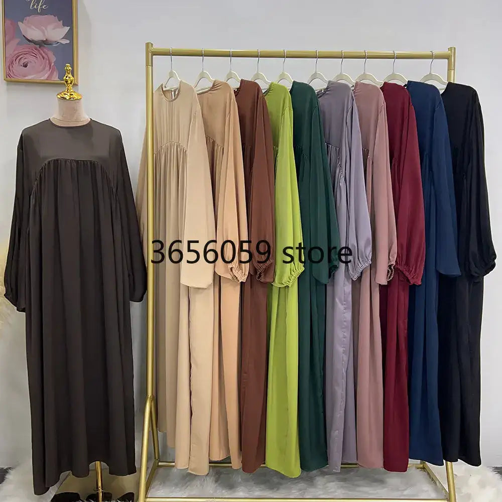 Plain Muslim Abaya Long Dress - Islamic Clothing - AMULET RING STORE