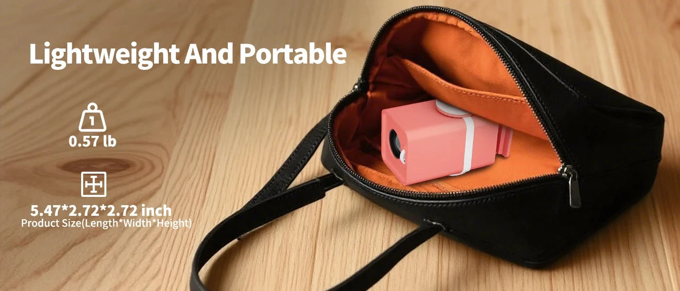 DESS Projector 4K Mini Portable Build-in Apps WIFI6 Mirror SmartPhone For 4K Video Home Cinema Projector Outdoor Rotatable 180°