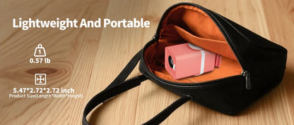 DESS Projector 4K Mini Portable Build-in Apps WIFI6 Mirror SmartPhone For 4K Video Home Cinema Projector Outdoor Rotatable 180°