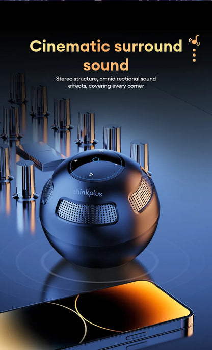 Ship From US Lenovo Bluetooth Speaker Portable Outdoor Long Endurance Home Music Player HiFi Stereo Surround Sound Box TS5