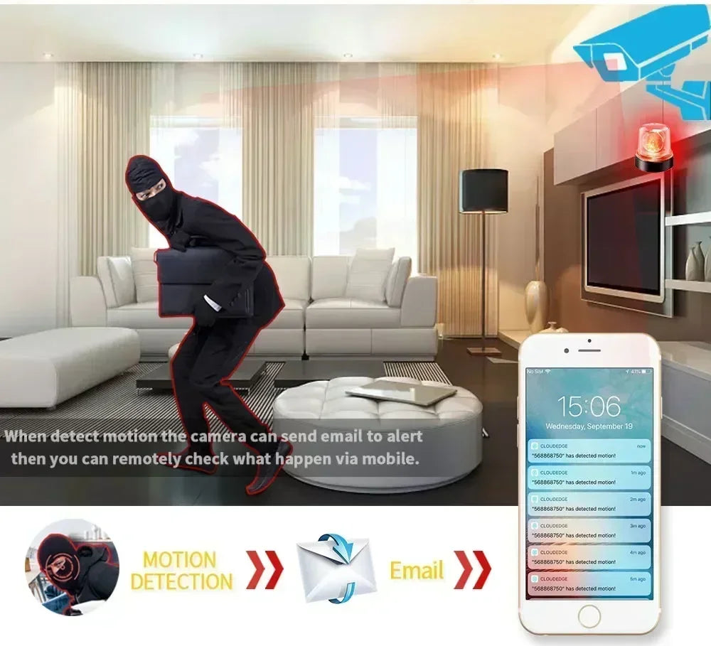 2.4G WIFI 2K IP Camera Two way audio PTZ Move To Follow Outdoor Wifi Surveillance Camera Security Protection Cameras Smart Home - AMULET RING STORE