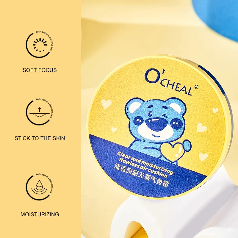 OCHEAL Natural Moisturizing Liquid Foundation Concealer BB Cream Air Cushion Whitening Oil-control Makeup Cosmetics BB Cream - AMULET RING STORE