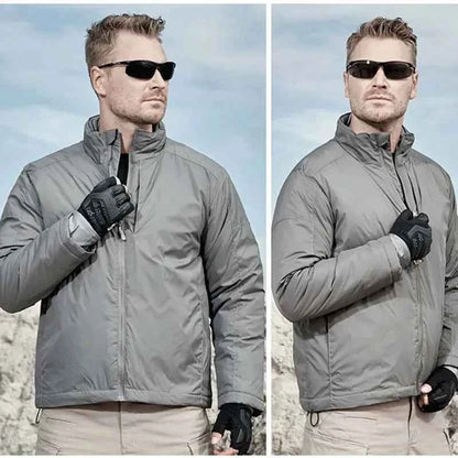 Winter Outdoor Jackets Men Parkas Warm Lightweight Tactics Causal Jacket Heat Reflective Windproof Hiking Coat Windbreaker