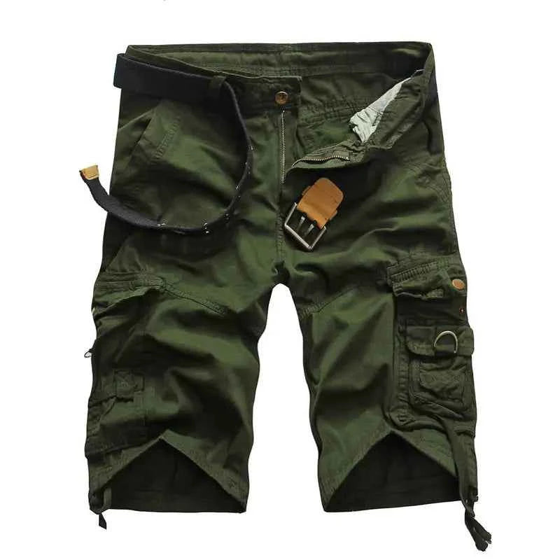 Summer Men's Cargo Shorts Multi Pocket Shorts High Quality Steetwear Cotton Camouflage Shorts Men Clothing Workwear shorts AF19