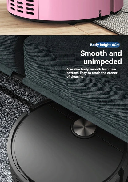 Xiaomi MIJIA 3 in 1 Smart Sweeping Robot Vacuum Cleaner 4000Pa Strong Suction Easy To Use For Hard Floors Pet Hair Carpets New - AMULET RING STORE