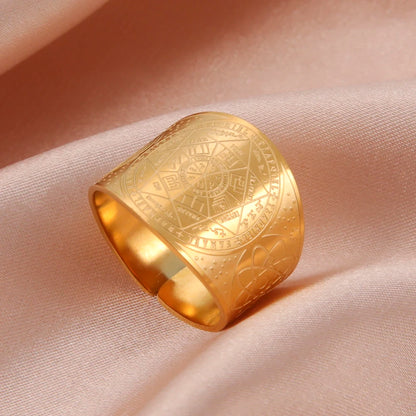 Dawapara Seal of The 7 Archangels Protection Ring Amulet AMULET RING STORE