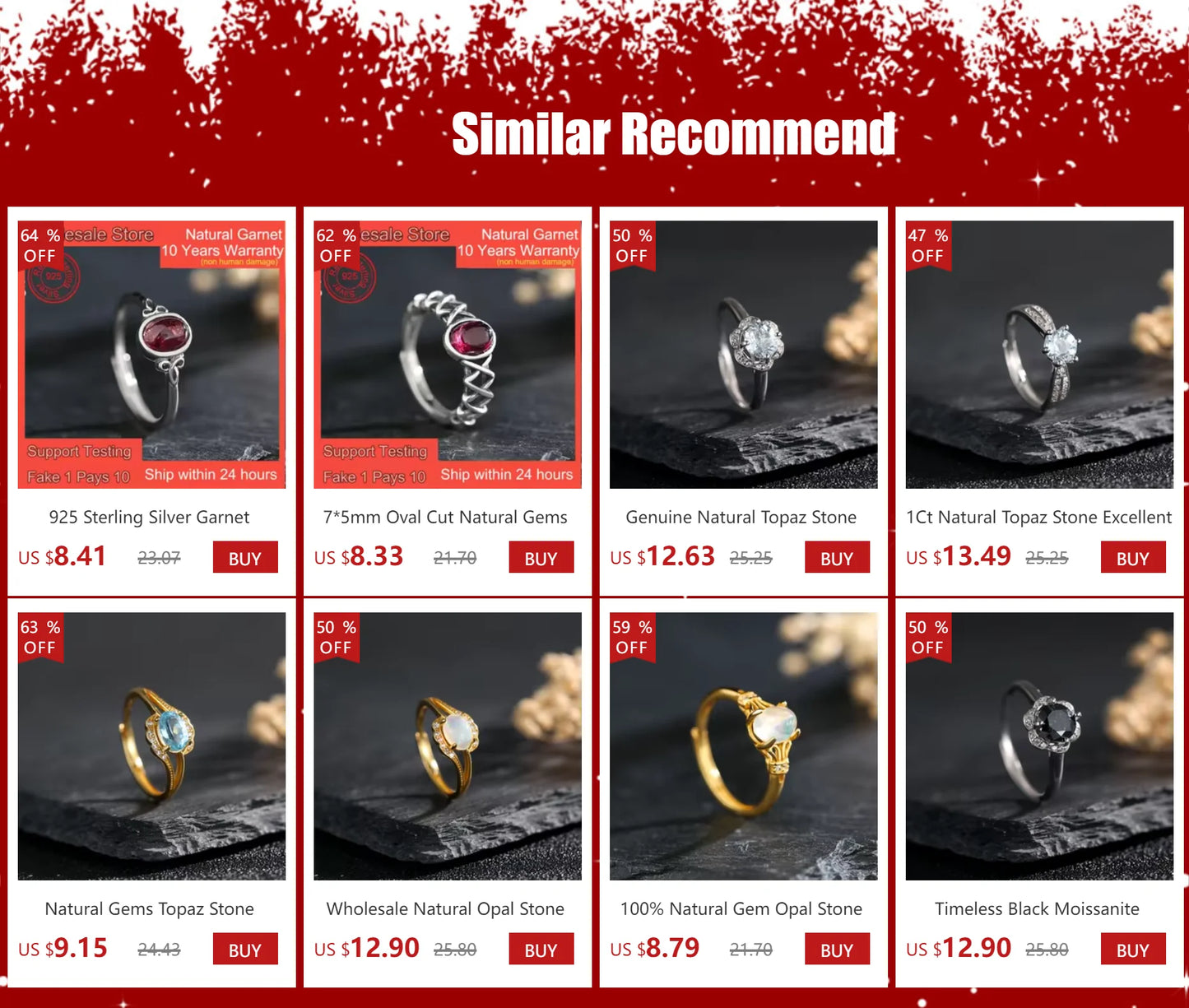 Natural Sunstone Ring S925 Silver Vintage Handmade Adjustable Bands Birthstone Healing Crystal Floral Boho Jewelry Gifts - AMULET RING STORE