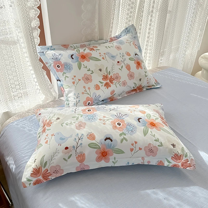 100% Cotton Bedding Set Duvet Cover Set 1 Quilt Cover 2 Pillowcases No Sheet- Ultra Soft Breathable Hypoallergenic - AMULET RING STORE