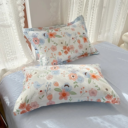 100% Cotton Bedding Set Duvet Cover Set 1 Quilt Cover 2 Pillowcases No Sheet- Ultra Soft Breathable Hypoallergenic - AMULET RING STORE