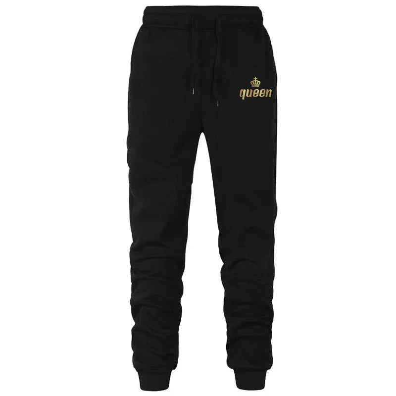 King And Queen Couple Outfit Hoodie and Jogger Pants High Quality Men Women Daily Casual Sport Jogging Suit King Queen Tracksuit - AMULET RING STORE