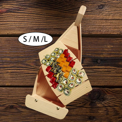 Creative Sushi Boat Plate Melamine Tray Fruit Snacks Tray, Boat Serving Tray for Kitchen Tea House Dining Room Food, Steak - AMULET RING STORE