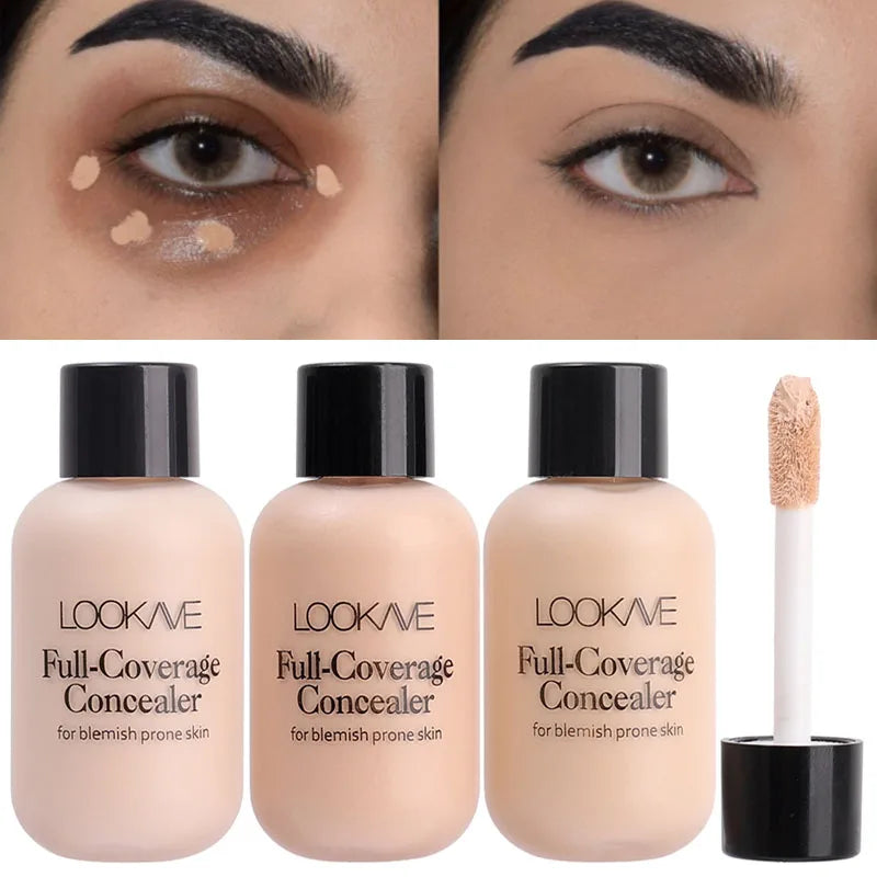 Full Cover Liquid Concealer Cream Makeup 12ML Invisible Eye Dark Circles Cream Face Foundation Waterproof Make Up Base Cosmetics - AMULET RING STORE