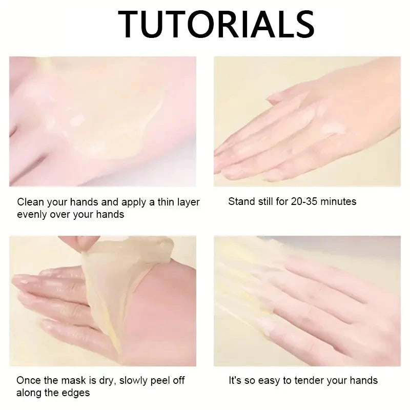 Vitamin c and turmeric hand wax mask for hands and feet, smoothing skin, gently cleansing hand mask, illuminating hand skin - AMULET RING STORE