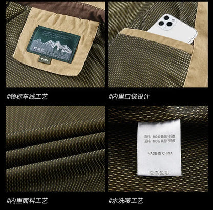 Men Jackets outdoor Slim fit Coats Casual Jackets High Quality Male wear Multi-pocket Cargo Jackets And Coats plus Size 5XL