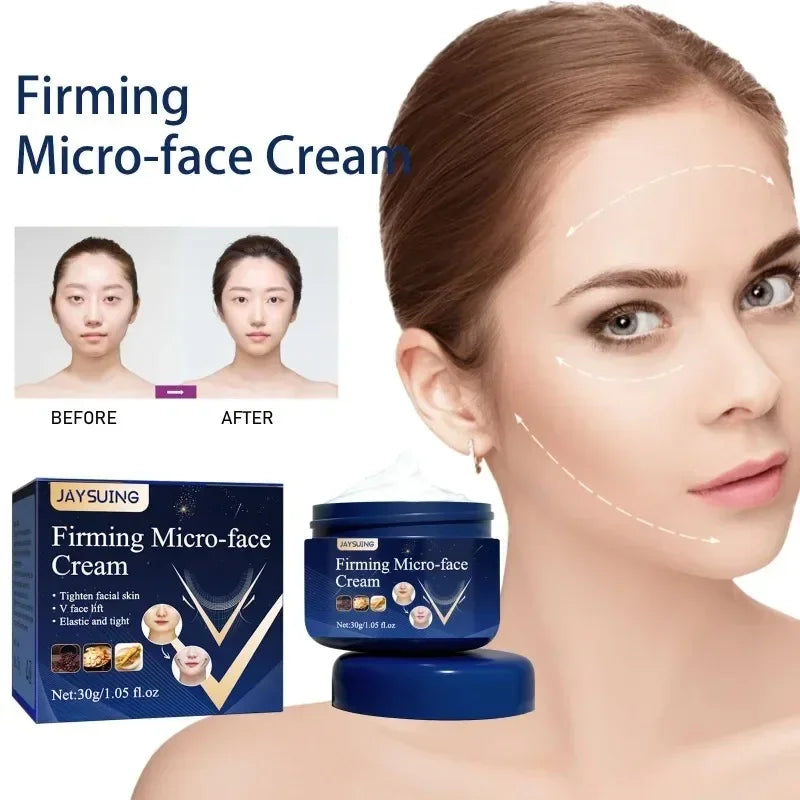 Face-lift Slimming Cream Slimming Firming V-Shape Removal Masseter Muscle Double Chin Face Fat Burning Anti-aging Products 30g - AMULET RING STORE