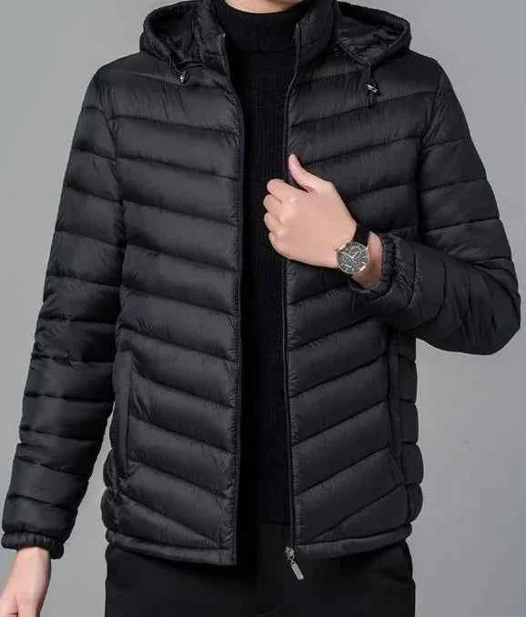 Man Padded Coat Hooded Down Jackets For Men Lightweight Puffer Padding Winter Parkas Young On Sale New In & Modern Outer Casual