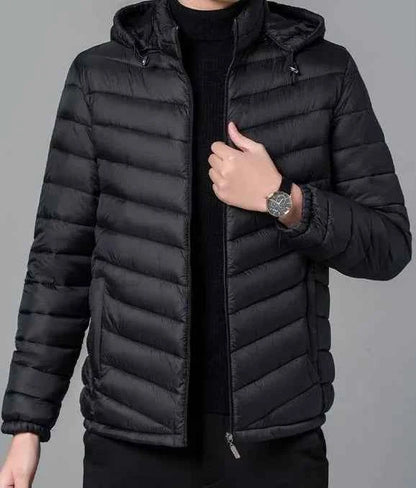 Man Padded Coat Hooded Down Jackets For Men Lightweight Puffer Padding Winter Parkas Young On Sale New In & Modern Outer Casual