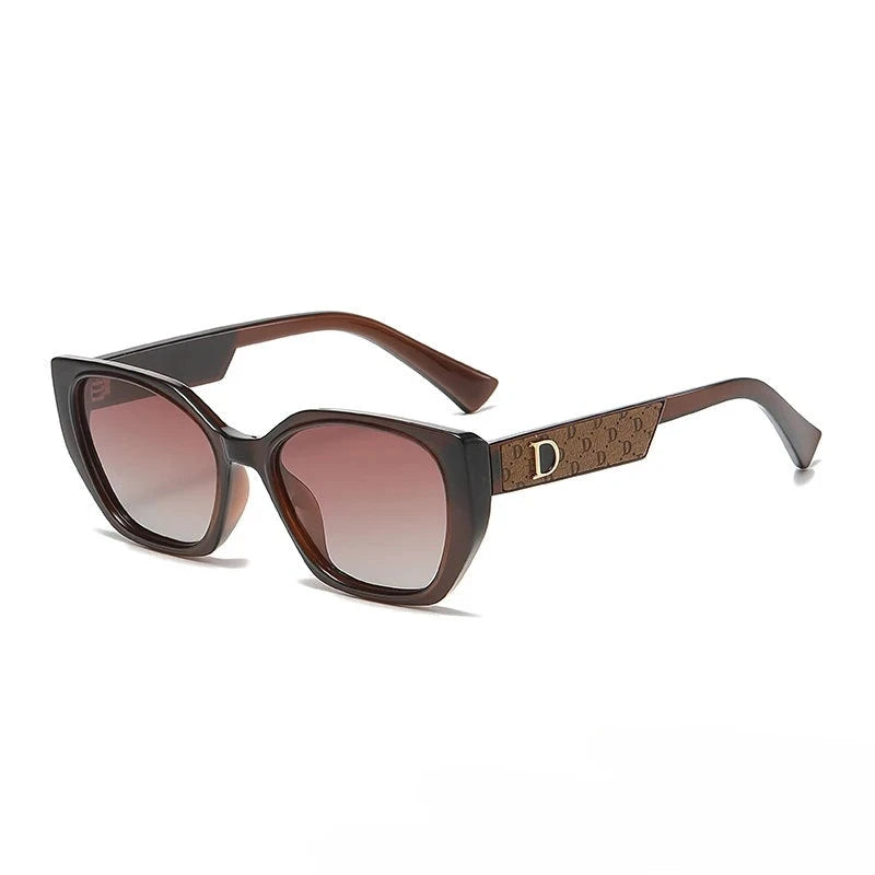 2025 New D-Shaped Polarized Sunglasses - UV400 Protection & Anti-Glare, Trendy Unisex Design for Street Style & Social Media