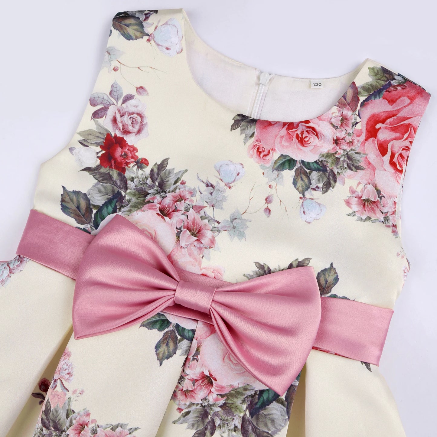 Girls' formal dress dress, printed princess dress, children's dress, flower performance outfit, children's dress