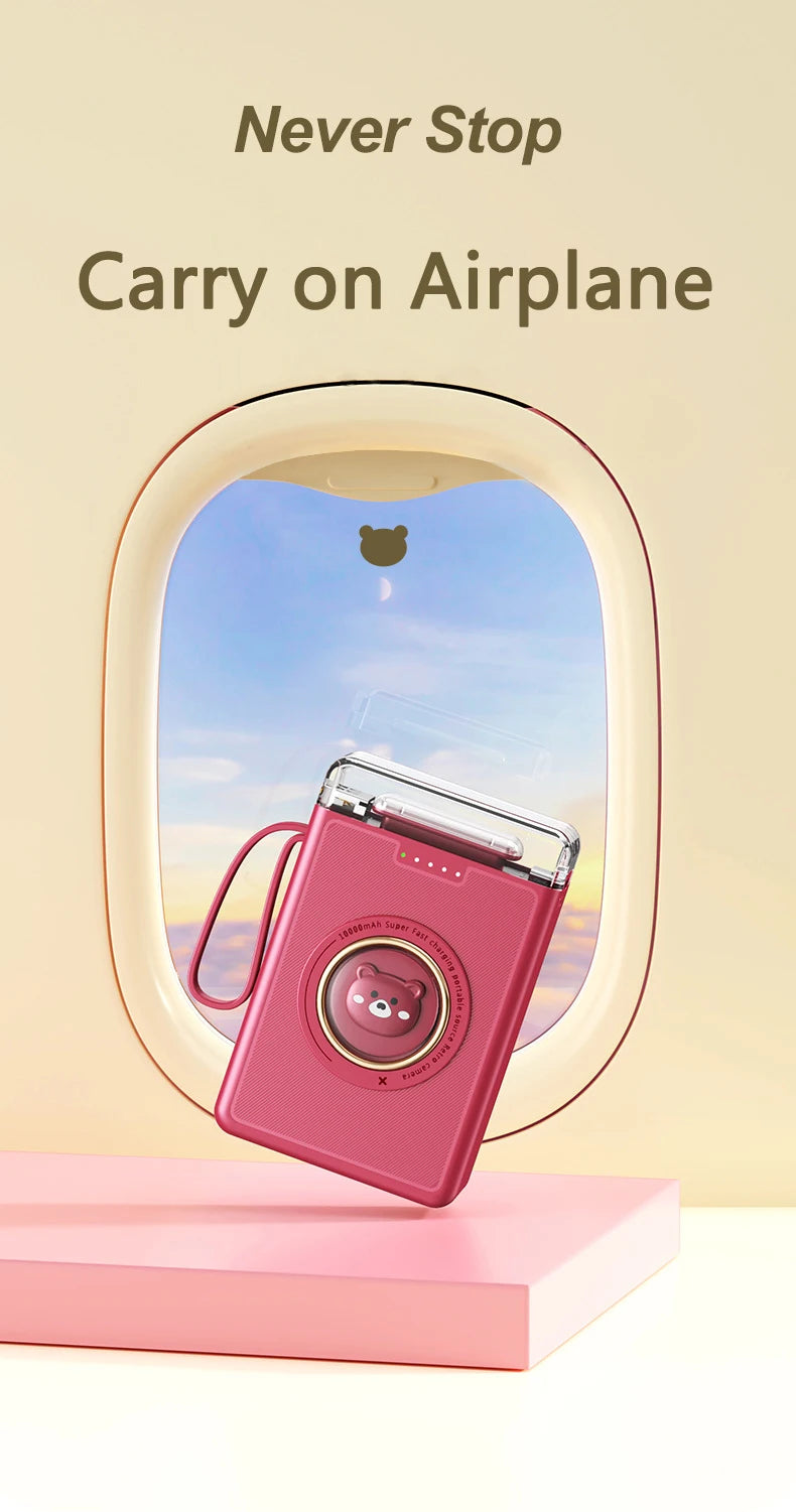 Mini Power Bank 20000mAh Cute Pet Cartoon Portable Charger Powerbank for IPhone Samsung Huawei Xiaomi External Spare Battery