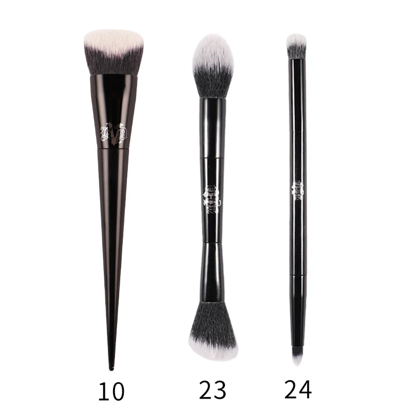 Kat Von D Makeup Brush Set & Kit Foundation Blush Highlight Concealer Powder Sculpting Eyeshadow Brush KVD Brand Makeup Brush - AMULET RING STORE