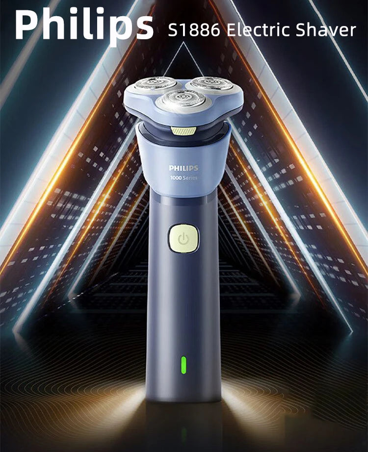 PHILIPS S1113 Electric Shaver USB Charge Stainless Steel PowerCut Blade Razor Triple Floating Head Men Fast Shave Beard Trimmer