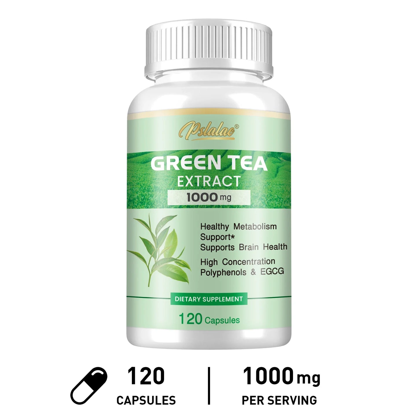 Green Tea Extract - Supports Energy Levels, Cleanses and Detoxifies The Intestines, Boosts Metabolism Fat Burner