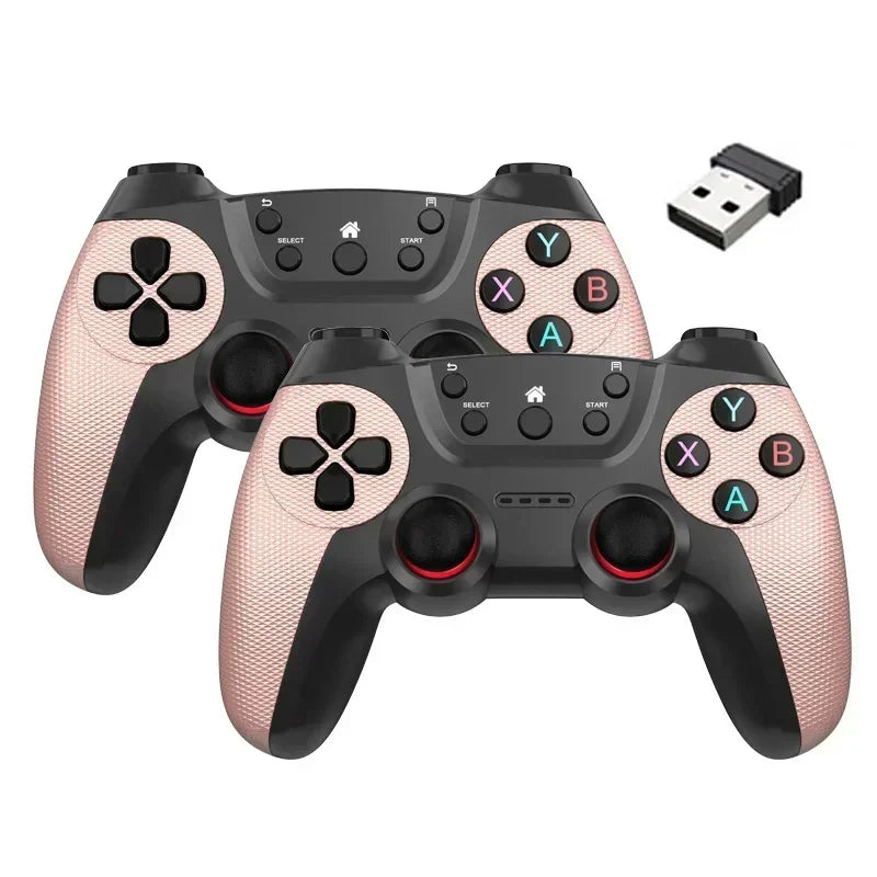 2Pcs Wireless Controller For PC Wireless Game Controller Hand Joystick For Television Computer Androids PC 2.4G Gamepad Remote - AMULET RING STORE