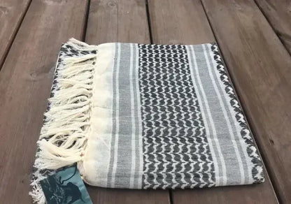 Keffiyeh Tactical Desert Scarf Wrap Shemagh Head Neck Arab Scarf Keffiyeh Scarf Wrap for Men And Women - AMULET RING STORE