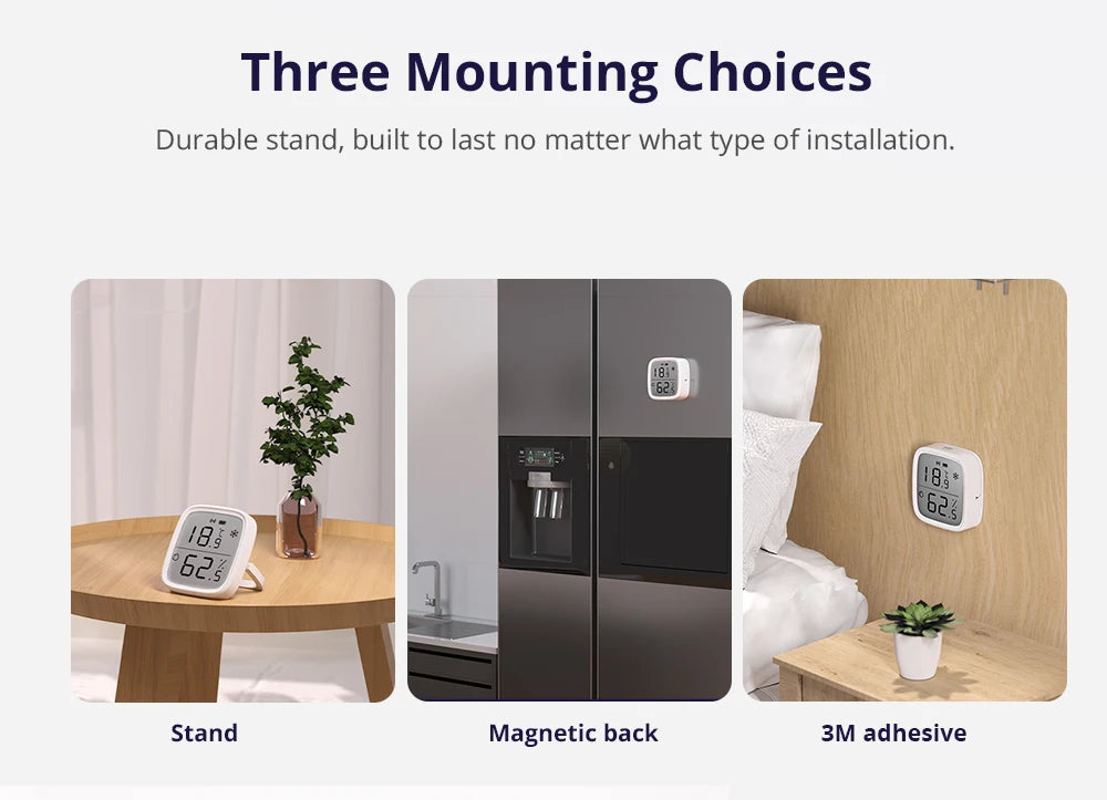 SONOFF SNZB-02D Zigbee LCD Temperature Humidity Sensor Diy Smart Home With TRVZB Works With Alexa Google Home Assistant mqtt - AMULET RING STORE