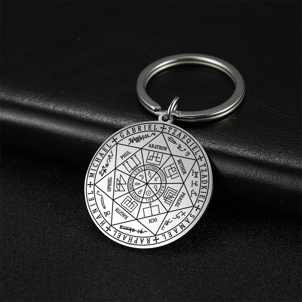 Seal of The 7 Archangels Pendant Necklaces for Men