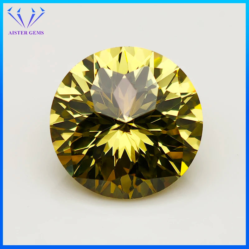 New 5A Quality Round Colored Empire Cut Cubic Zirconia Stones Loose Gemstone for Jewelry Making