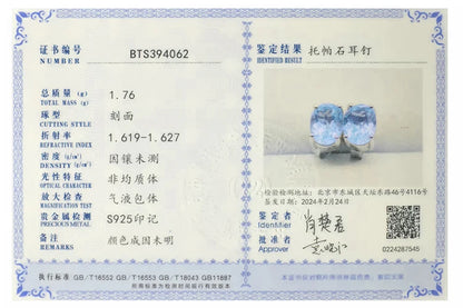 JewelryPalace Rose Gold Yellow Gold Plated Oval Natural Amethyst Citrine Garnet Topaz Peridot 925 Sterling Silver Earrings Woman